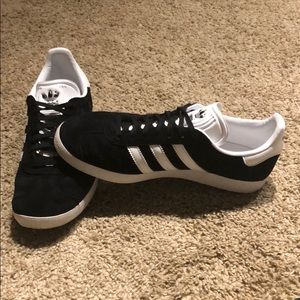 Black adidas gazelle sneakers